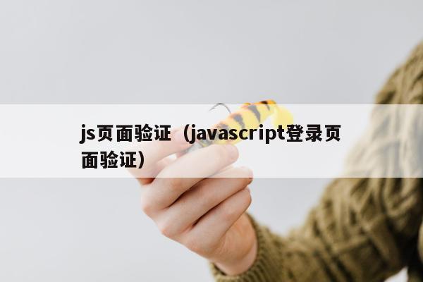 js页面验证（javascript登录页面验证）