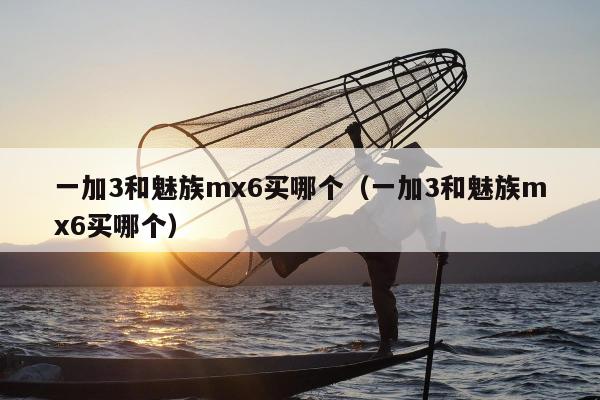 一加3和魅族mx6买哪个（一加3和魅族mx6买哪个）