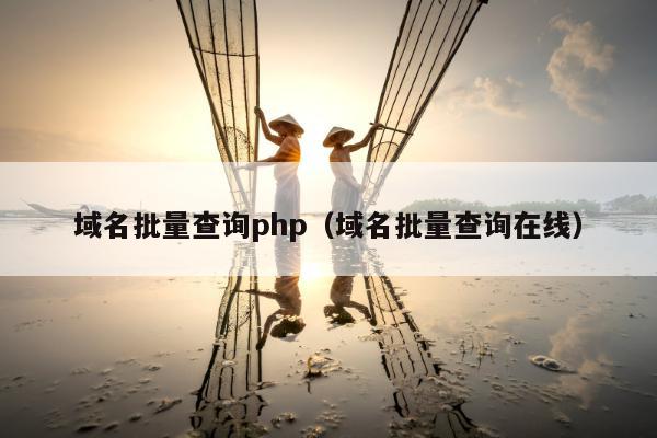 域名批量查询php（域名批量查询在线）