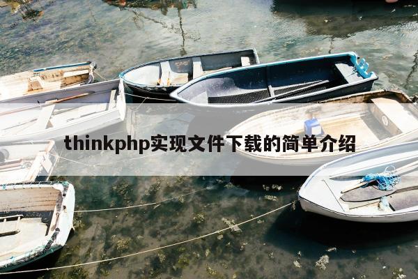 thinkphp实现文件下载的简单介绍