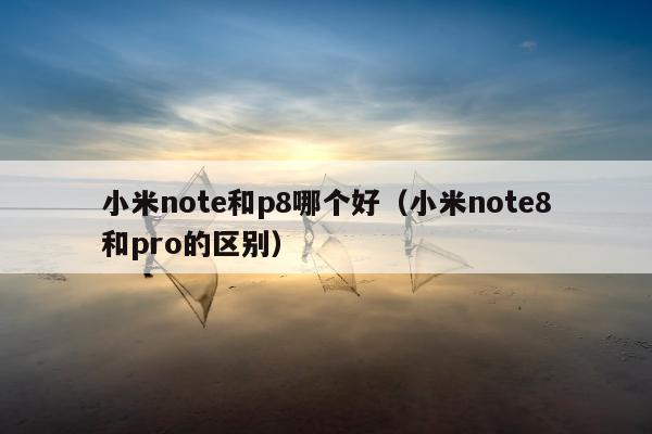 小米note和p8哪个好（小米note8和pro的区别）