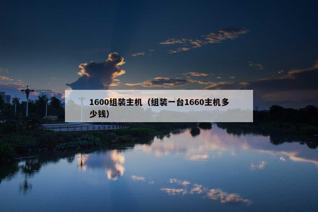 1600组装主机（组装一台1660主机多少钱）