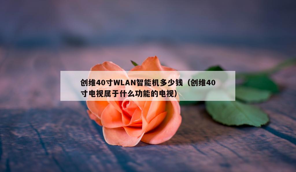 创维40寸WLAN智能机多少钱（创维40寸电视属于什么功能的电视）