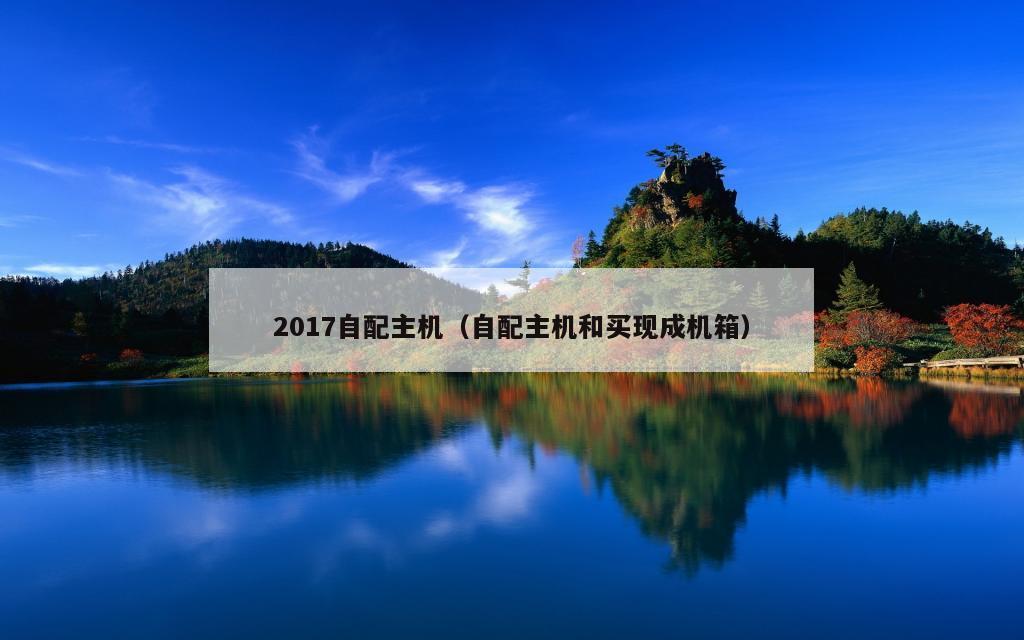 2017自配主机（自配主机和买现成机箱）