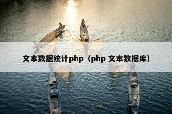 文本数据统计php（php 文本数据库）