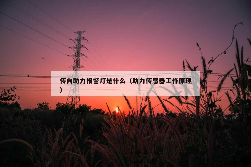 传向助力报警灯是什么（助力传感器工作原理）