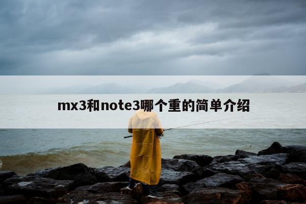 mx3和note3哪个重的简单介绍