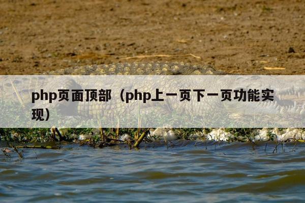 php页面顶部（php上一页下一页功能实现）