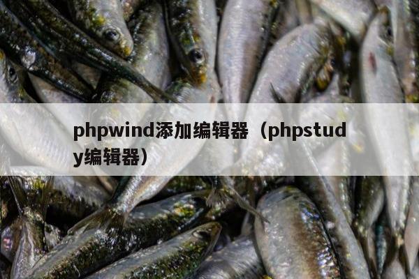 phpwind添加编辑器（phpstudy编辑器）