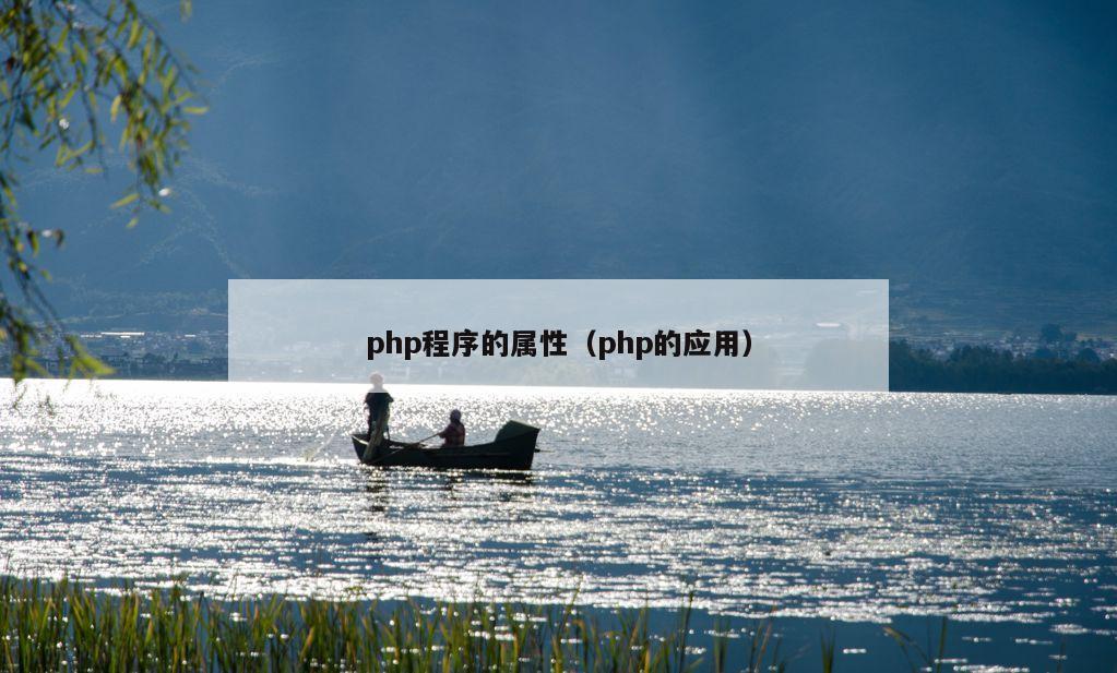 php程序的属性（php的应用）