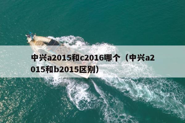 中兴a2015和c2016哪个（中兴a2015和b2015区别）