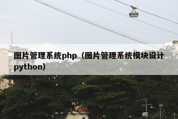 图片管理系统php（图片管理系统模块设计python）