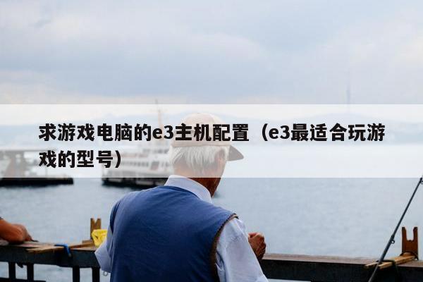 求游戏电脑的e3主机配置（e3最适合玩游戏的型号）