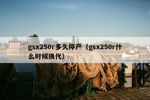 gsx250r多久停产（gsx250r什么时候换代）