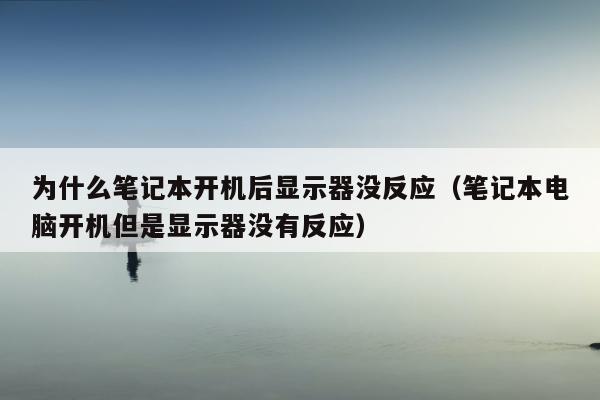 为什么笔记本开机后显示器没反应（笔记本电脑开机但是显示器没有反应）