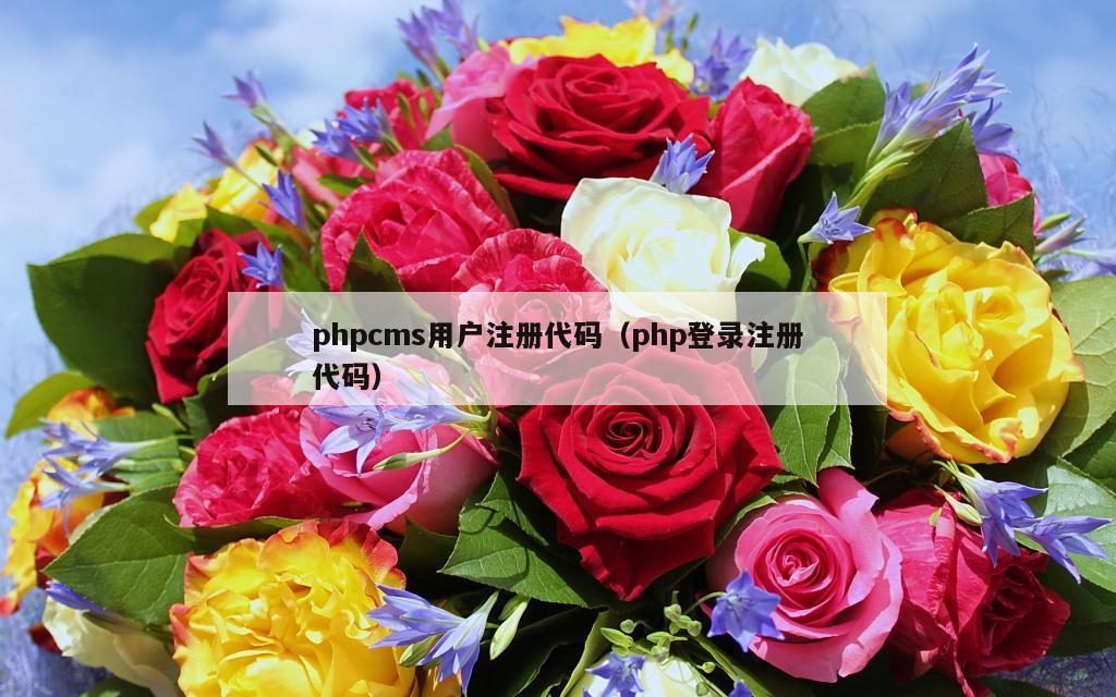 phpcms用户注册代码（php登录注册代码）