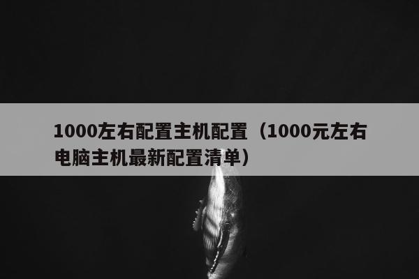 1000左右配置主机配置（1000元左右电脑主机最新配置清单）