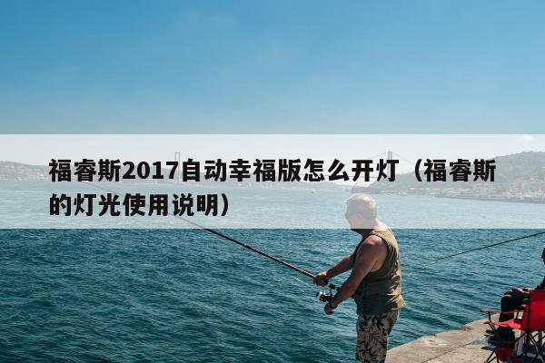 福睿斯2017自动幸福版怎么开灯（福睿斯的灯光使用说明）