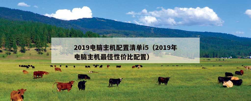 2019电脑主机配置清单i5（2019年电脑主机最佳性价比配置）