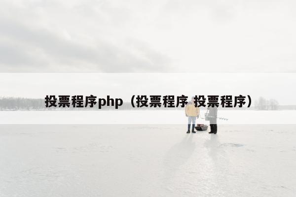 投票程序php（投票程序 投票程序）