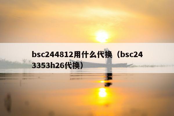 bsc244812用什么代换（bsc243353h26代换）