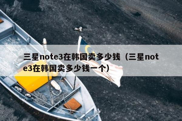 三星note3在韩国卖多少钱（三星note3在韩国卖多少钱一个）