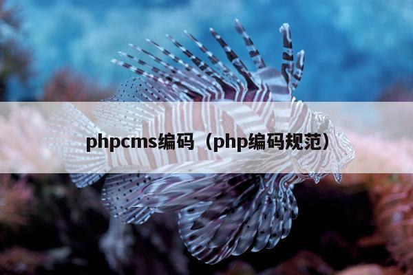 phpcms编码（php编码规范）