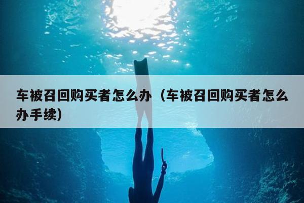 车被召回购买者怎么办（车被召回购买者怎么办手续）