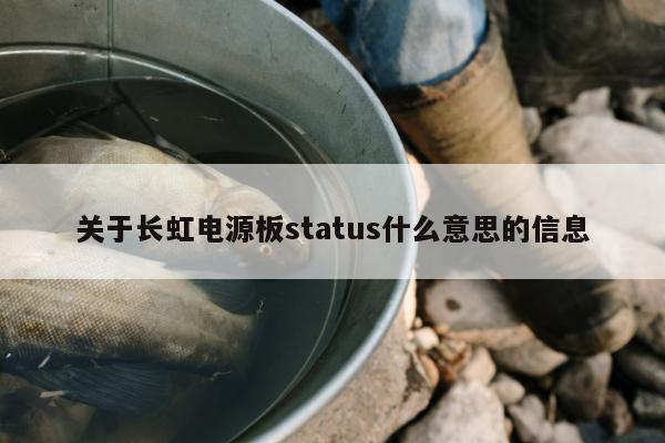 关于长虹电源板status什么意思的信息