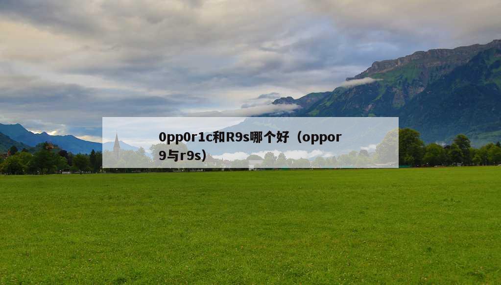 0pp0r1c和R9s哪个好（oppor9与r9s）