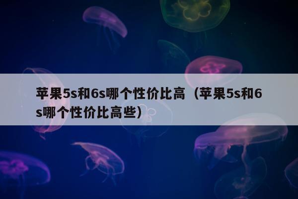 苹果5s和6s哪个性价比高（苹果5s和6s哪个性价比高些）