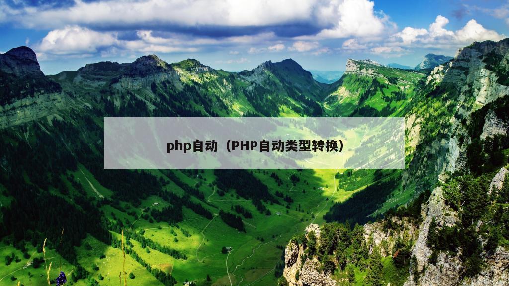 php自动（PHP自动类型转换）