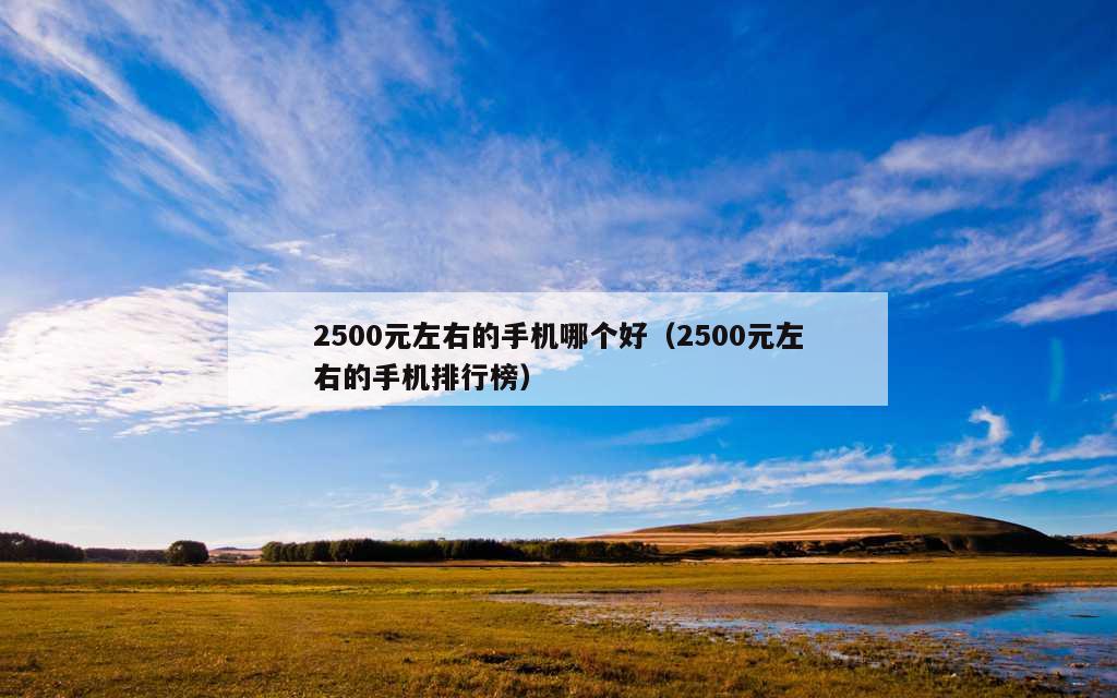 2500元左右的手机哪个好（2500元左右的手机排行榜）