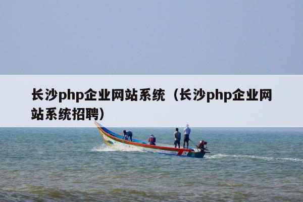 长沙php企业网站系统（长沙php企业网站系统招聘）