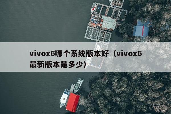 vivox6哪个系统版本好（vivox6最新版本是多少）