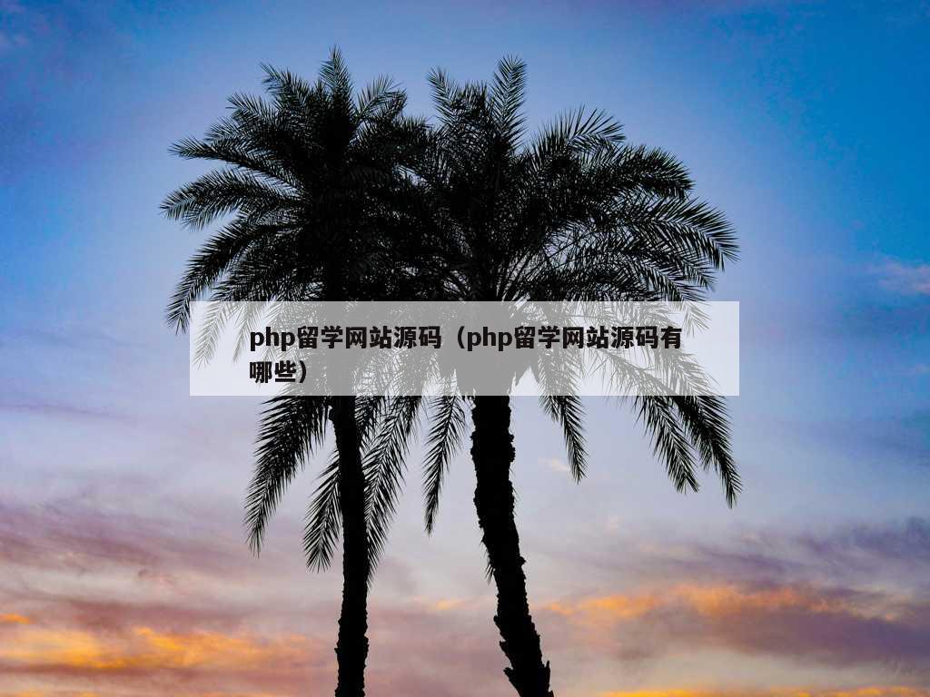 php留学网站源码（php留学网站源码有哪些）