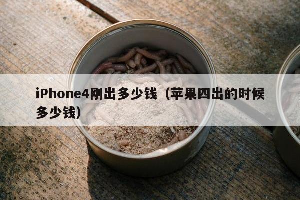 iPhone4刚出多少钱（苹果四出的时候多少钱）