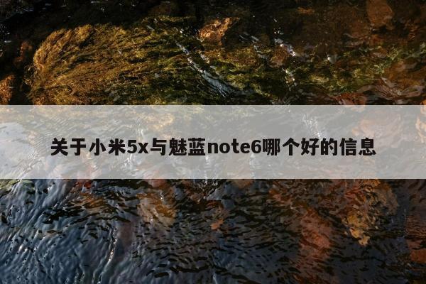 关于小米5x与魅蓝note6哪个好的信息