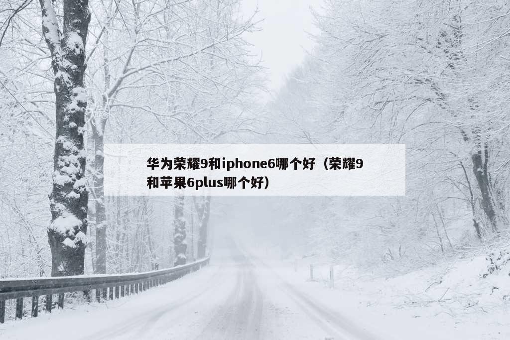 华为荣耀9和iphone6哪个好（荣耀9和苹果6plus哪个好）