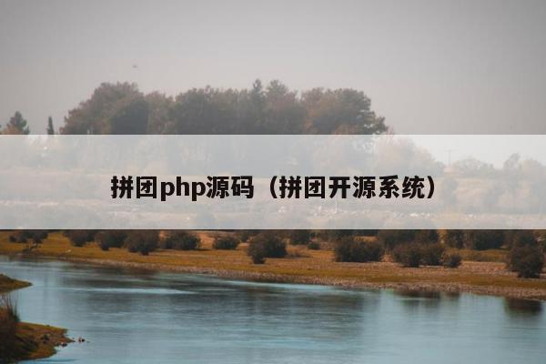 拼团php源码（拼团开源系统）