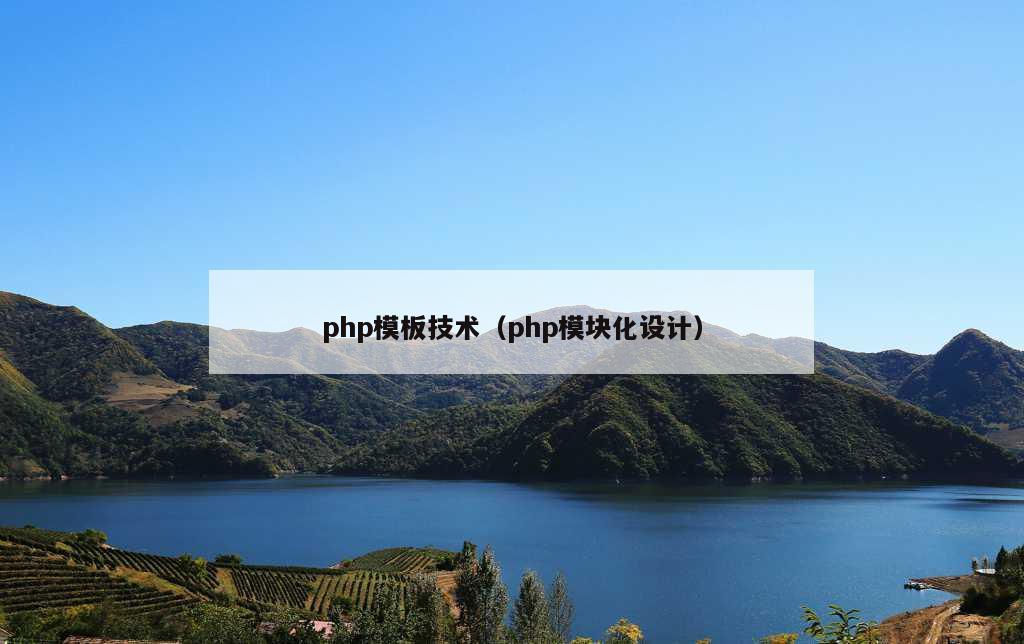 php模板技术（php模块化设计）