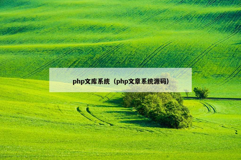 php文库系统（php文章系统源码）