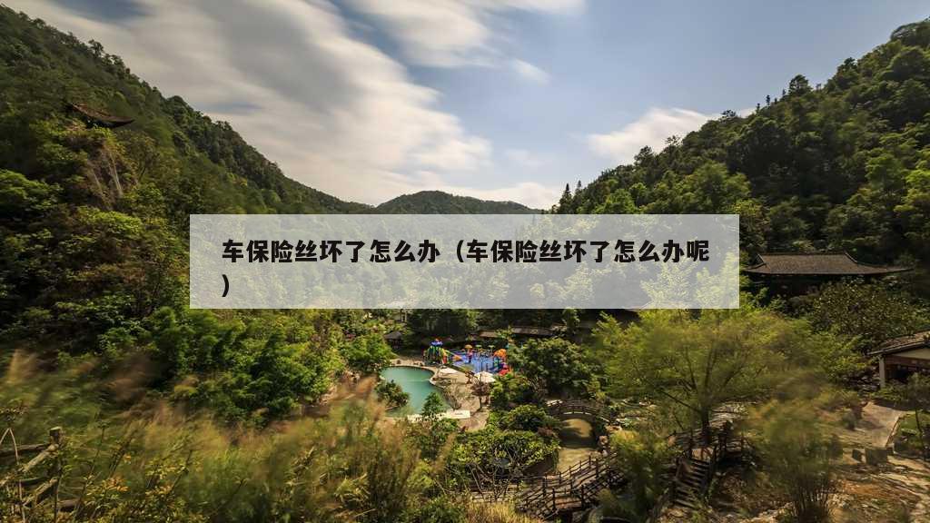 车保险丝坏了怎么办（车保险丝坏了怎么办呢）