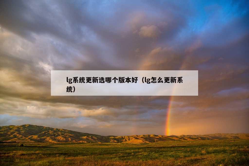 lg系统更新选哪个版本好（lg怎么更新系统）