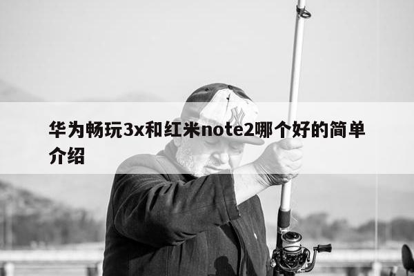 华为畅玩3x和红米note2哪个好的简单介绍