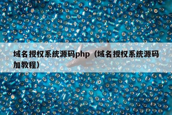 域名授权系统源码php（域名授权系统源码加教程）