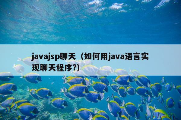 javajsp聊天（如何用java语言实现聊天程序?）