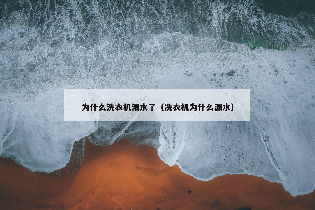 为什么洗衣机漏水了（冼衣机为什么漏水）