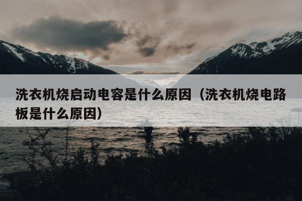 洗衣机烧启动电容是什么原因（洗衣机烧电路板是什么原因）