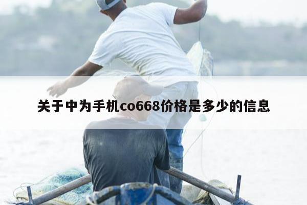 关于中为手机co668价格是多少的信息